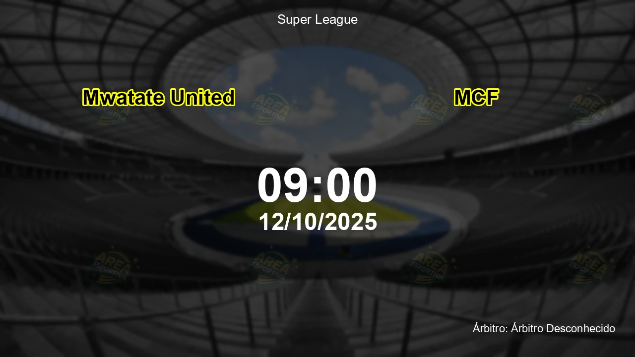 Palpite e análise do jogo Mwatate United vs MCF pela Super League