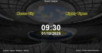 Palpite e análise do jogo Mzuzu City vs Mighty Tigers pela Super League