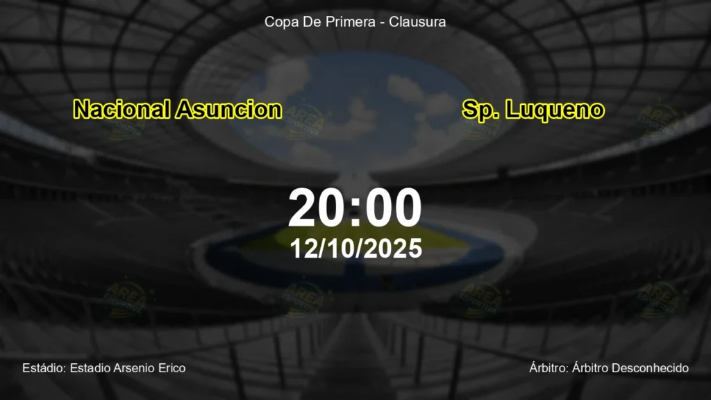 Palpite e an&aacute;lise do jogo Nacional Asuncion vs Sp. Luqueno pela Copa De Primera - Clausura