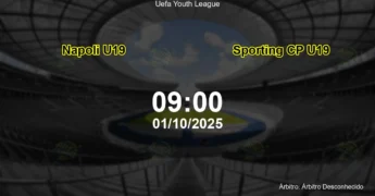 Palpite e análise do jogo Napoli U19 vs Sporting CP U19 pela Uefa Youth League