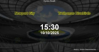 Palpite e análise do jogo Newport City vs Trethomas Bluebirds pela Cymru South