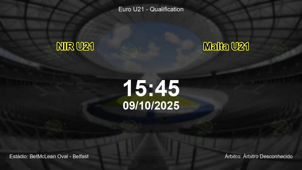 Palpite e análise do jogo NIR U21 vs Malta U21 pela Euro U21 - Qualification