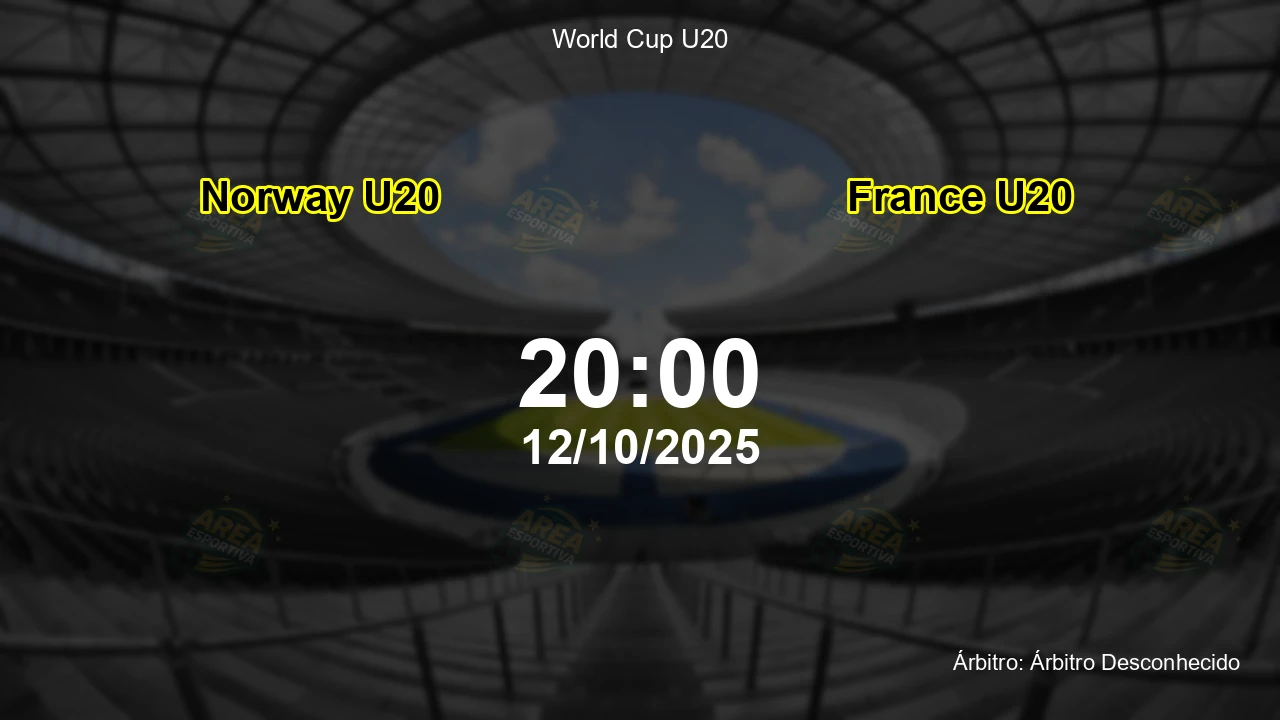 Palpite e análise do jogo Norway U20 vs France U20 pela World Cup U20