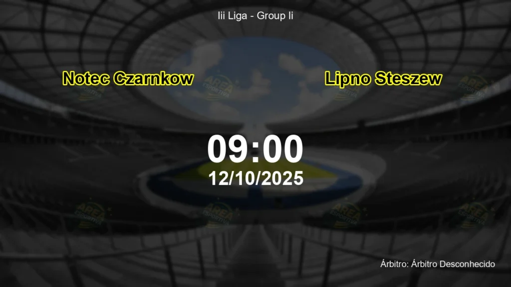 Palpite e an&aacute;lise do jogo Notec Czarnkow vs Lipno Steszew pela Iii Liga - Group Ii