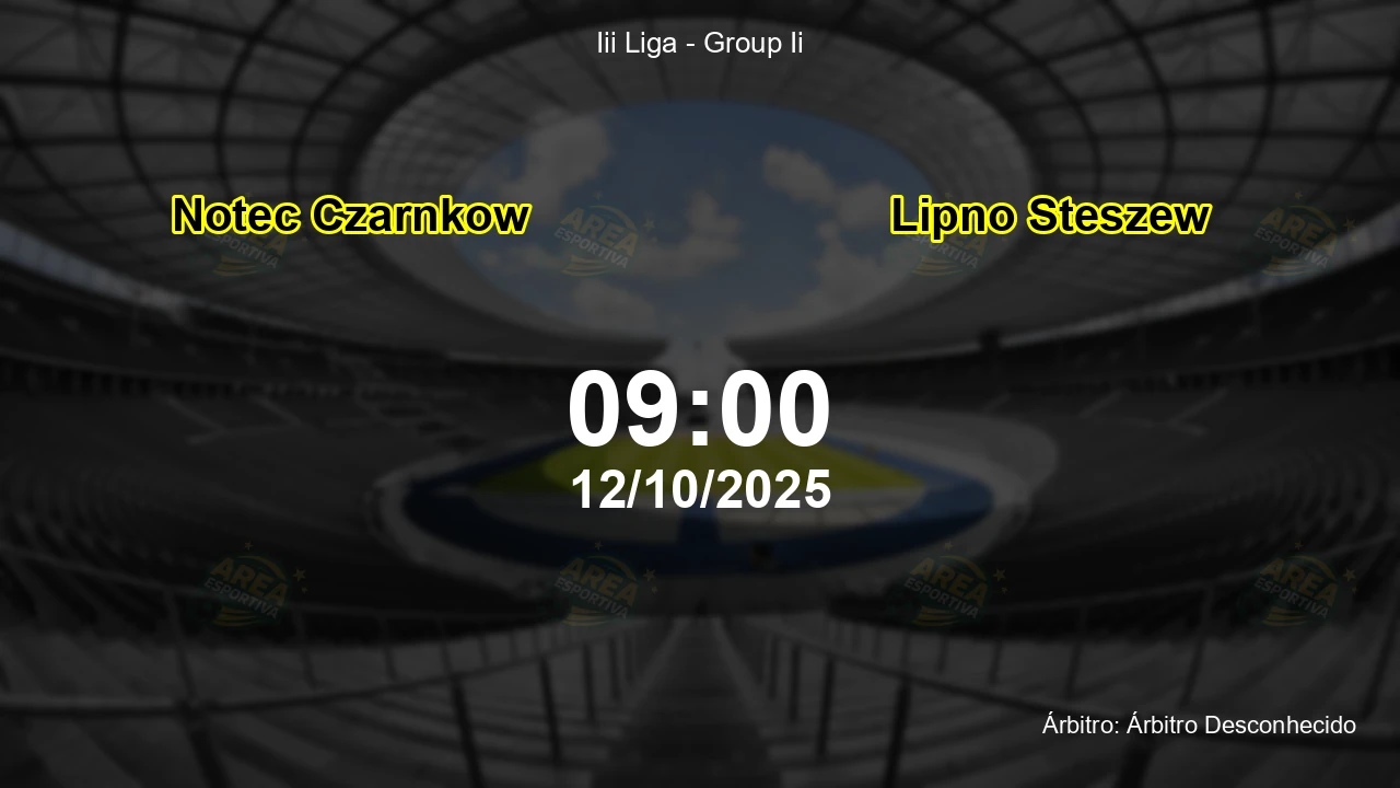 Palpite e análise do jogo Notec Czarnkow vs Lipno Steszew pela Iii Liga - Group Ii