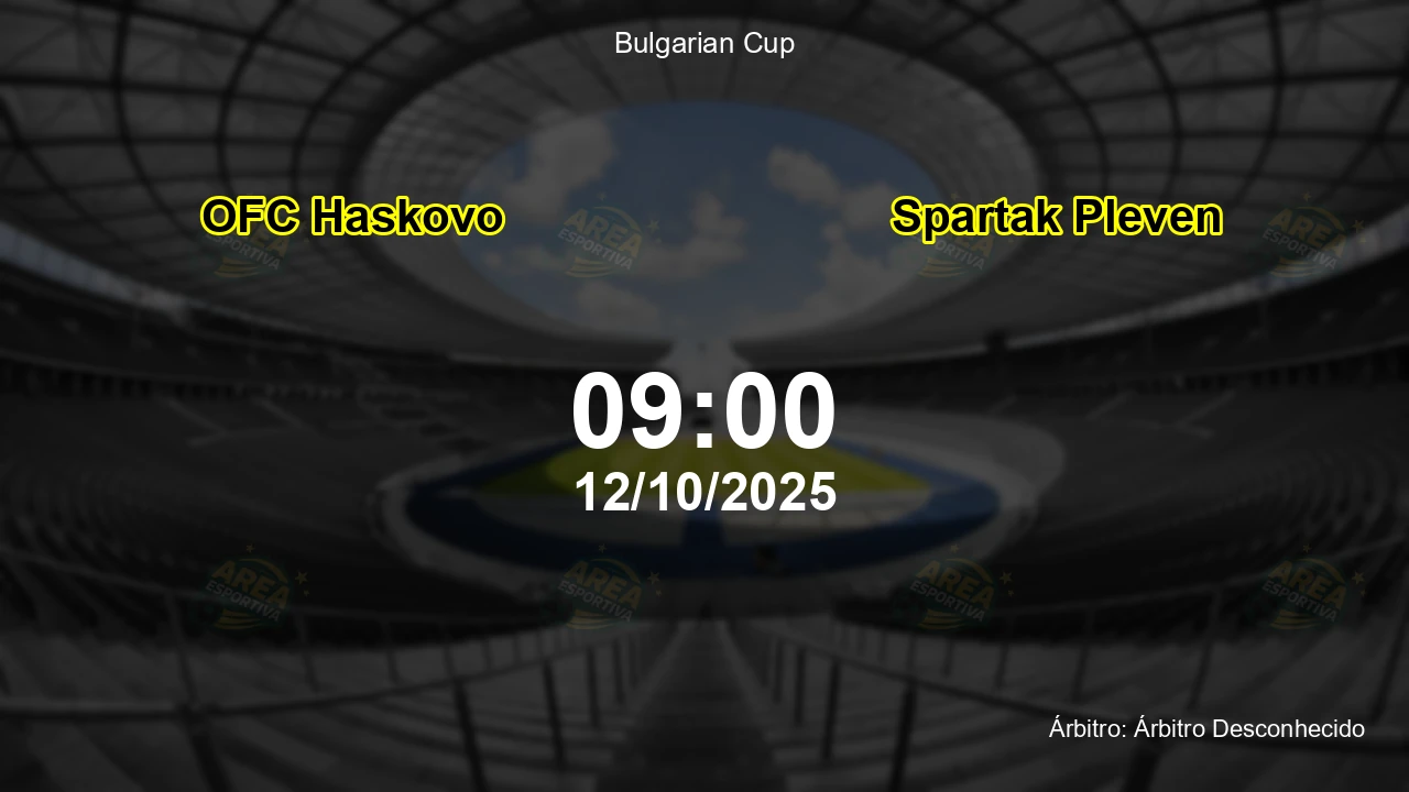 Palpite e análise do jogo OFC Haskovo vs Spartak Pleven pela Bulgarian Cup