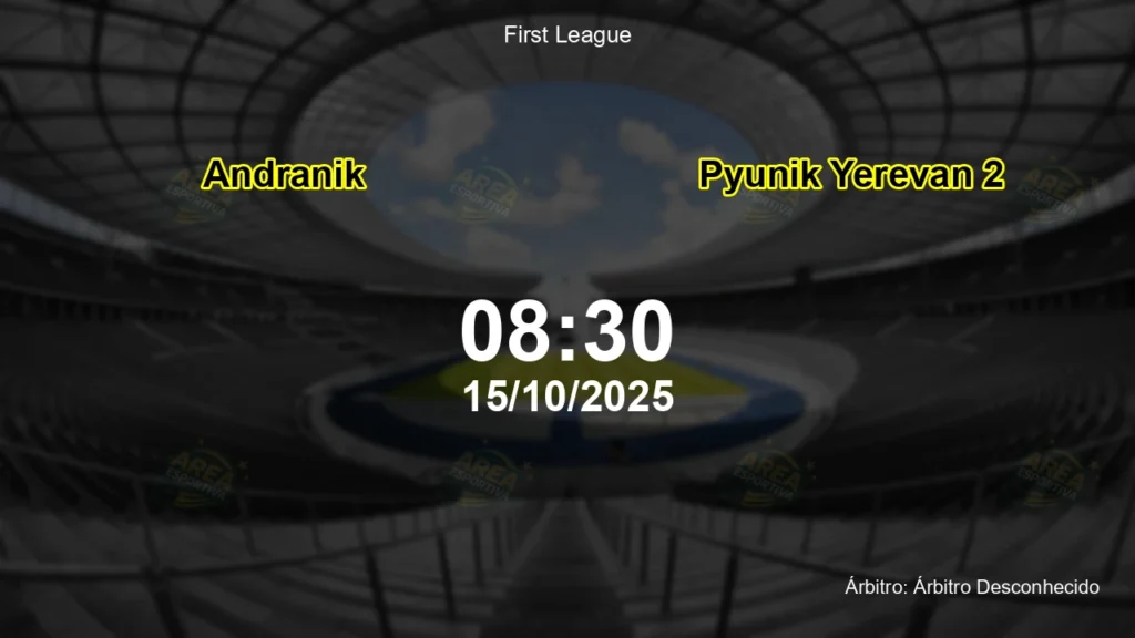 Palpite e an&aacute;lise do jogo Andranik vs Pyunik Yerevan 2 pela First League