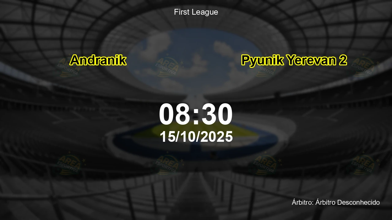 Palpite e análise do jogo Andranik vs Pyunik Yerevan 2 pela First League