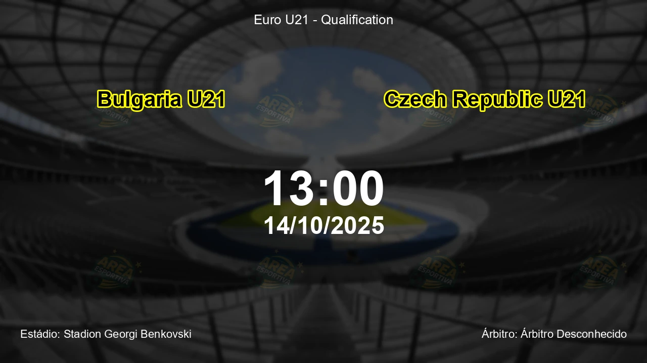 Palpite e análise do jogo Bulgaria U21 vs Czech Republic U21 pela Euro U21 - Qualification