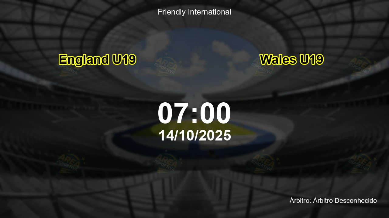 Palpite e análise do jogo England U19 vs Wales U19 pela Friendly International