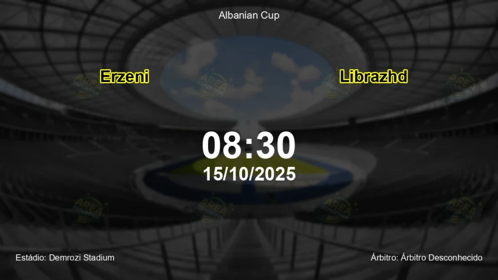 Palpite e an&aacute;lise do jogo Erzeni vs Librazhd pela Albanian Cup