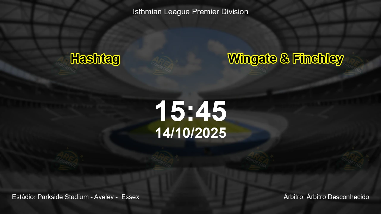 Palpite e análise do jogo Hashtag vs Wingate & Finchley pela Isthmian League Premier Division