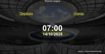 Palpite e análise do jogo Hunters vs Deren pela Premier League