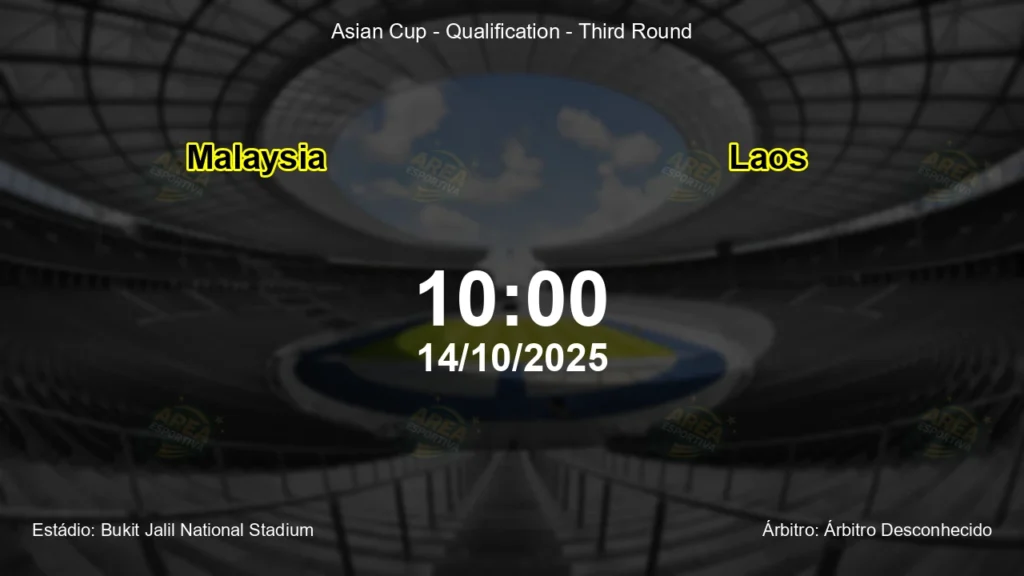 Palpite e an&aacute;lise do jogo Malaysia vs Laos pela Asian Cup - Qualification - Third Round
