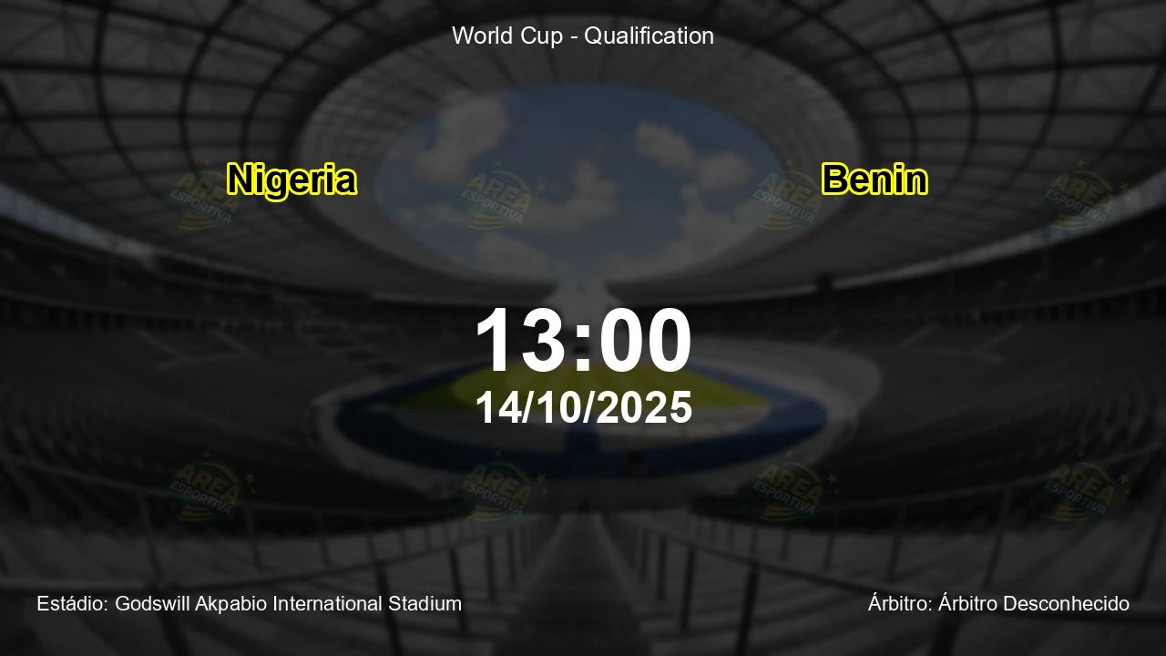 Palpite e análise do jogo Nigeria vs Benin pela World Cup - Qualification