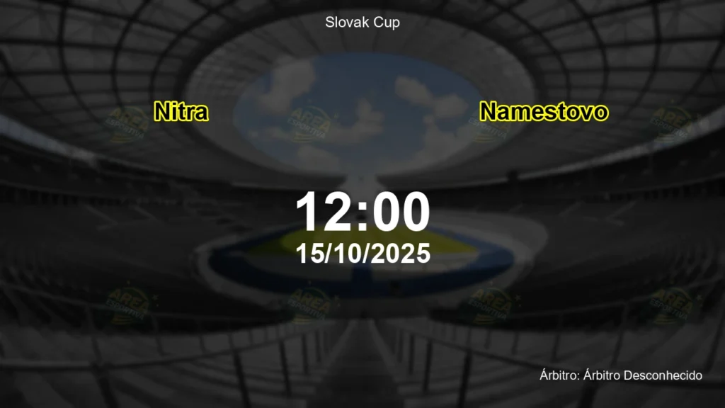 Palpite e an&aacute;lise do jogo Nitra vs Namestovo pela Slovak Cup
