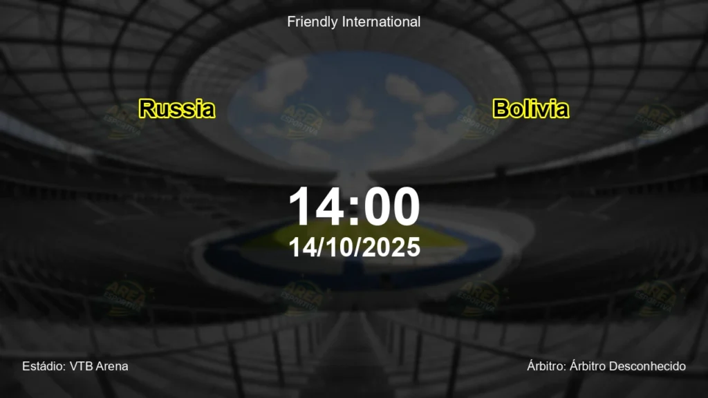 Palpite e an&aacute;lise do jogo Russia vs Bolivia pela Friendly International