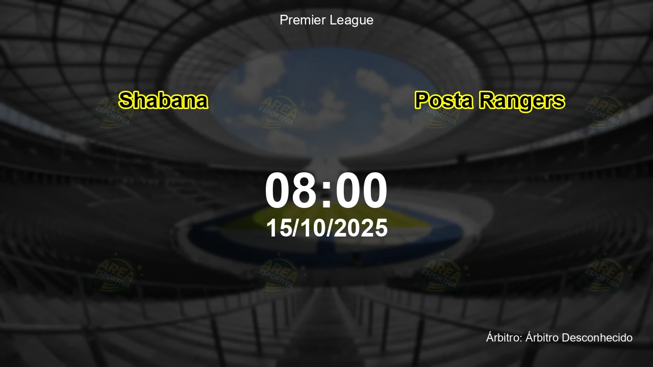 Palpite e análise do jogo Shabana vs Posta Rangers pela Premier League