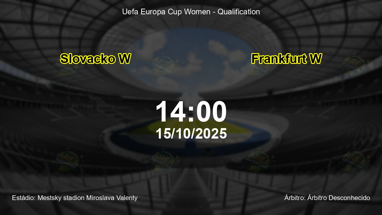Palpite e análise do jogo Slovacko W vs Frankfurt W pela Uefa Europa Cup Women - Qualification