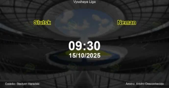 Palpite e análise do jogo Slutsk vs Neman pela Vysshaya Liga