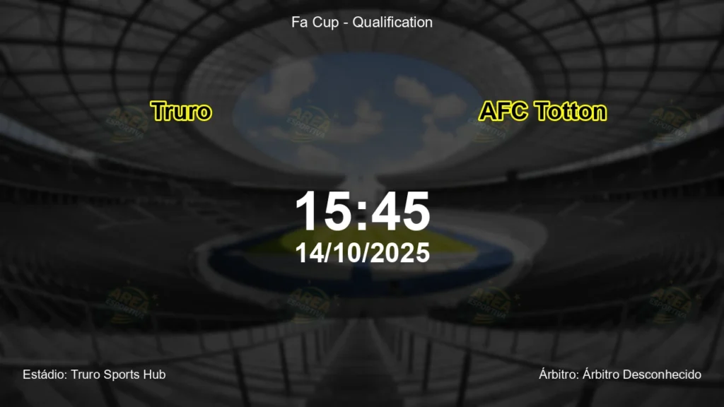 Palpite e an&aacute;lise do jogo Truro vs AFC Totton pela Fa Cup - Qualification