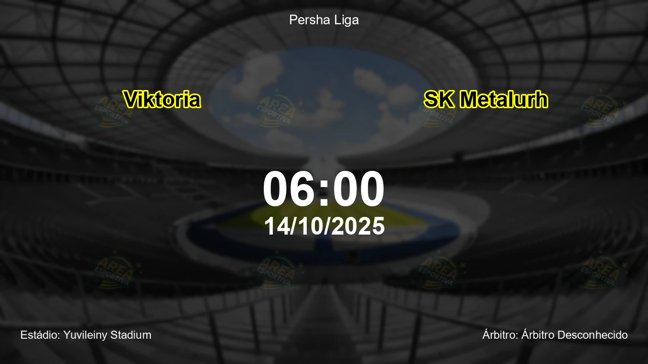 Palpite e análise do jogo Viktoria vs SK Metalurh pela Persha Liga