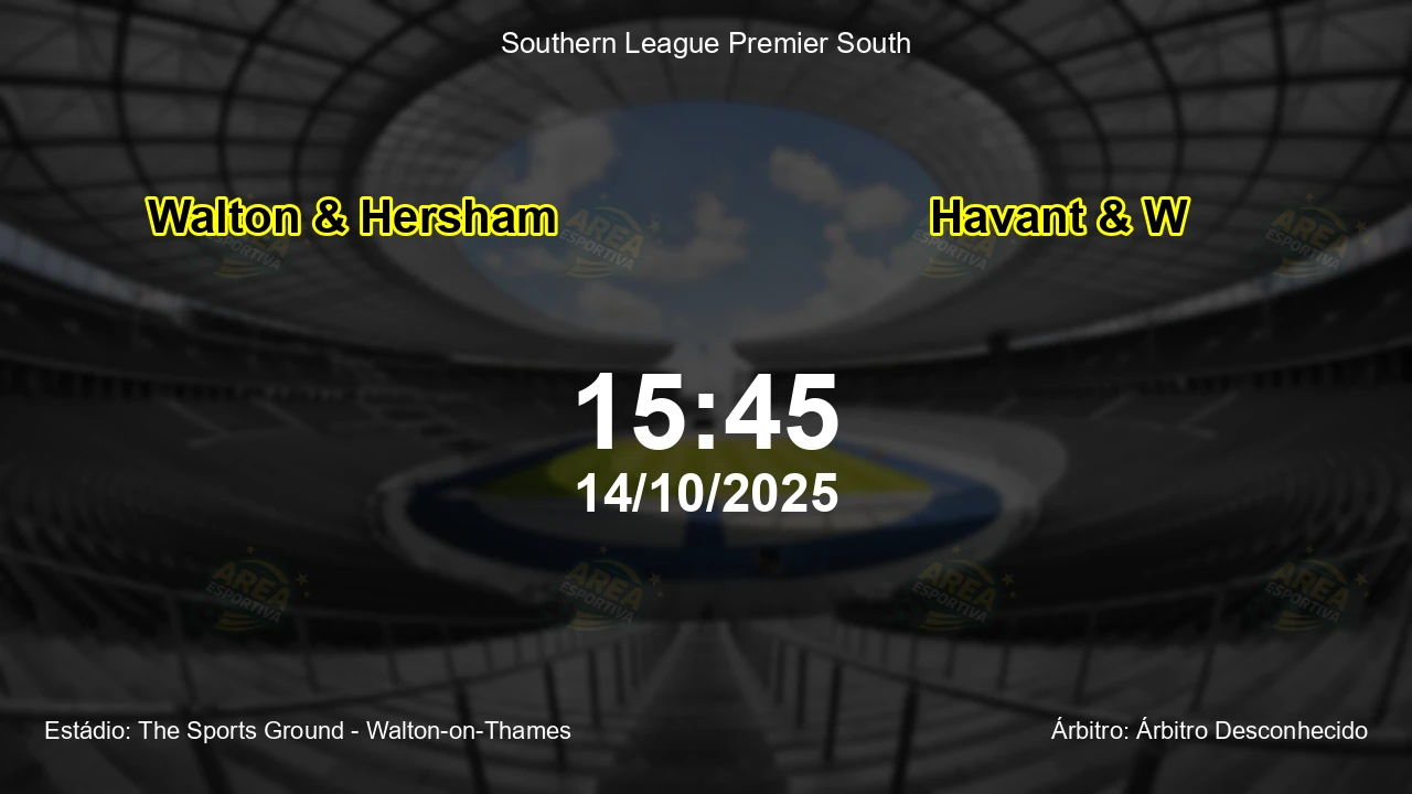 Palpite e análise do jogo Walton & Hersham vs Havant & W pela Southern League Premier South