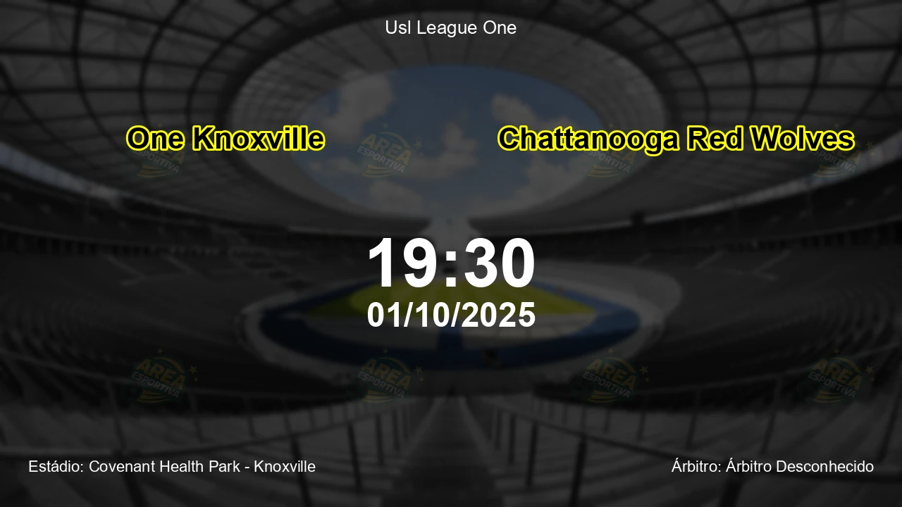 Palpite e análise do jogo One Knoxville vs Chattanooga Red Wolves pela Usl League One
