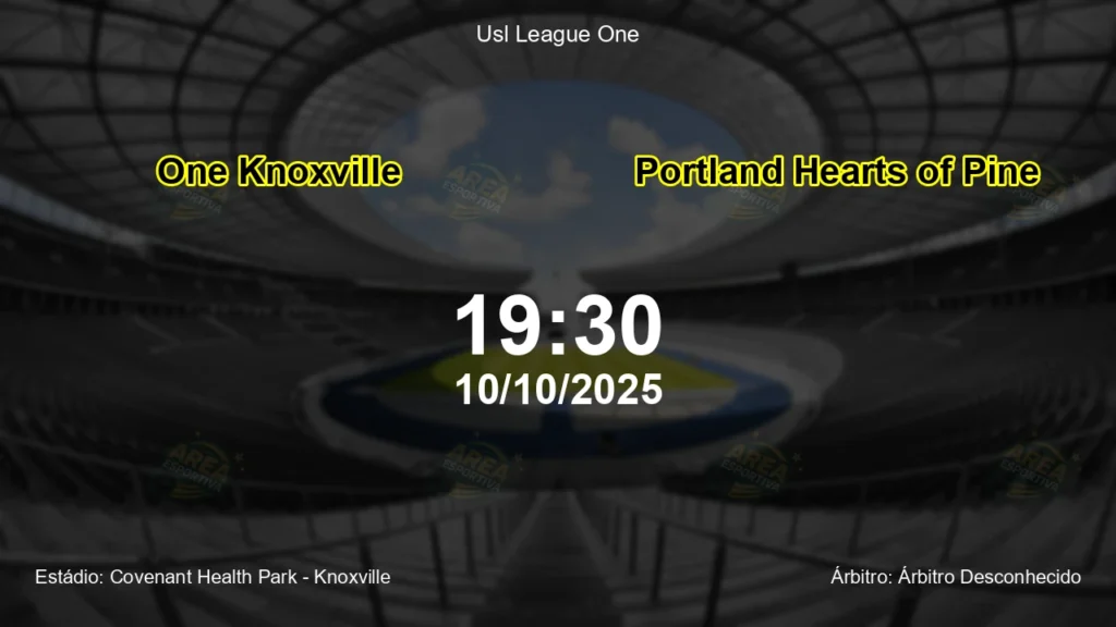 Palpite e an&aacute;lise do jogo One Knoxville vs Portland Hearts of Pine pela Usl League One