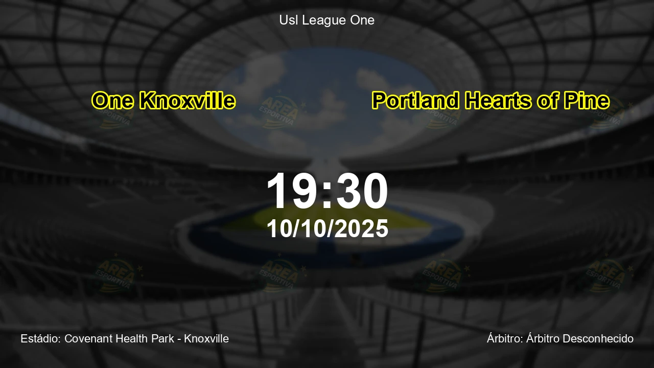 Palpite e análise do jogo One Knoxville vs Portland Hearts of Pine pela Usl League One