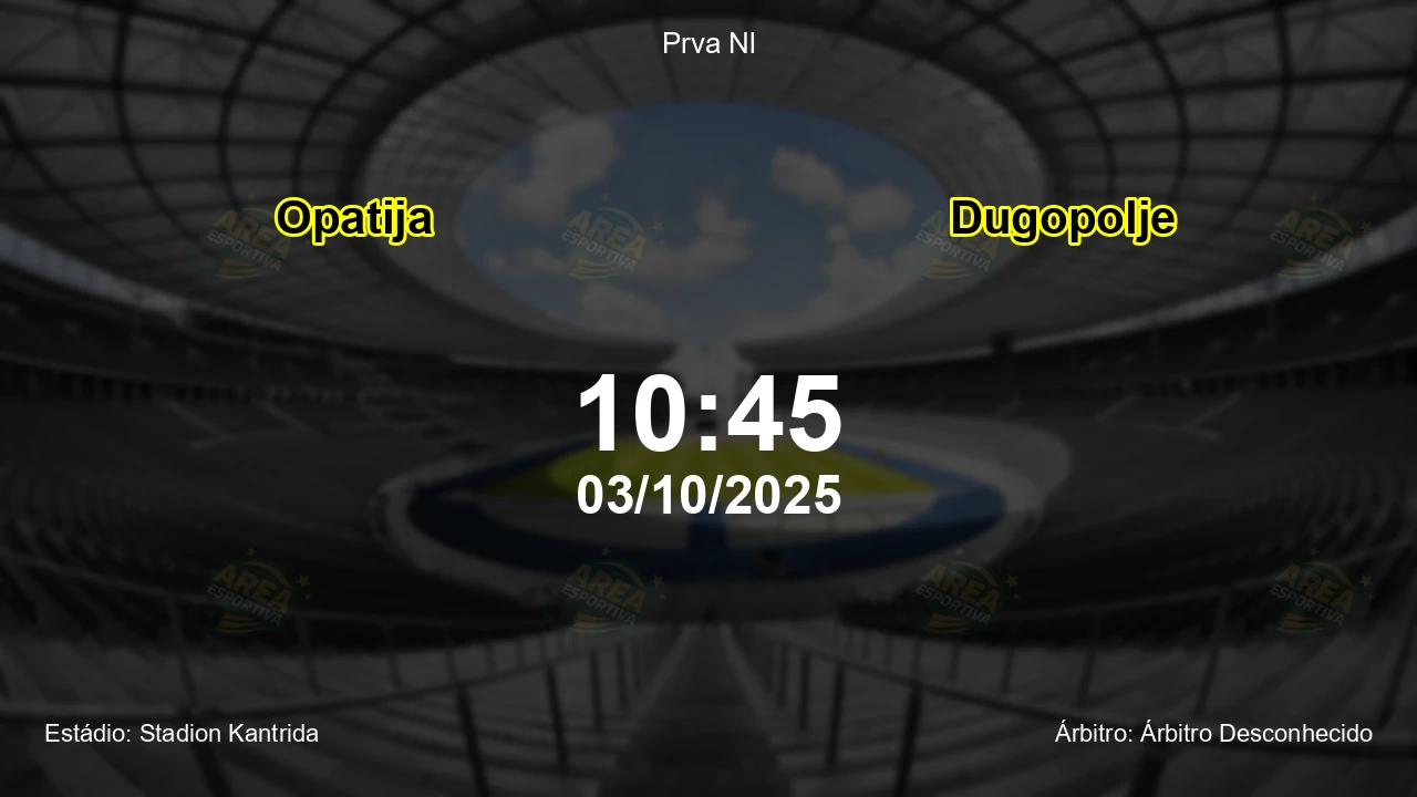 Palpite e análise do jogo Opatija vs Dugopolje pela Prva Nl