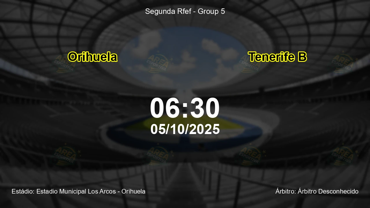 Palpite e análise do jogo Orihuela vs Tenerife B pela Segunda Rfef - Group 5