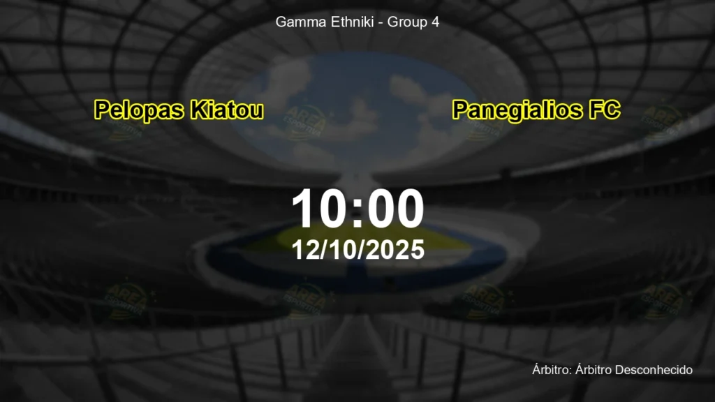 Palpite e an&aacute;lise do jogo Pelopas Kiatou vs Panegialios FC pela Gamma Ethniki - Group 4
