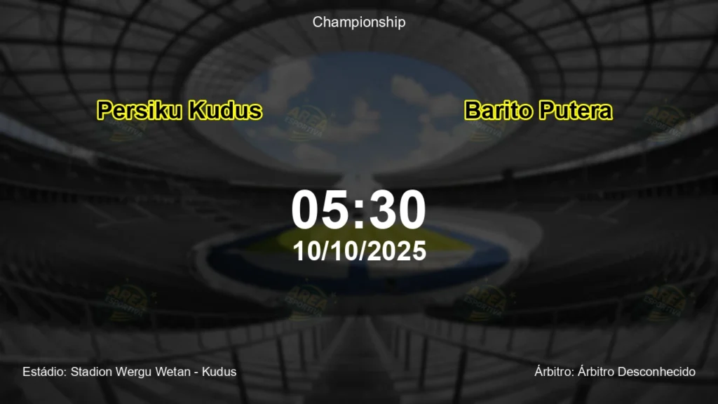 Palpite e an&aacute;lise do jogo Persiku Kudus vs Barito Putera pela Championship