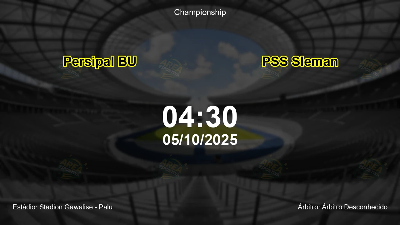 Palpite e análise do jogo Persipal BU vs PSS Sleman pela Championship