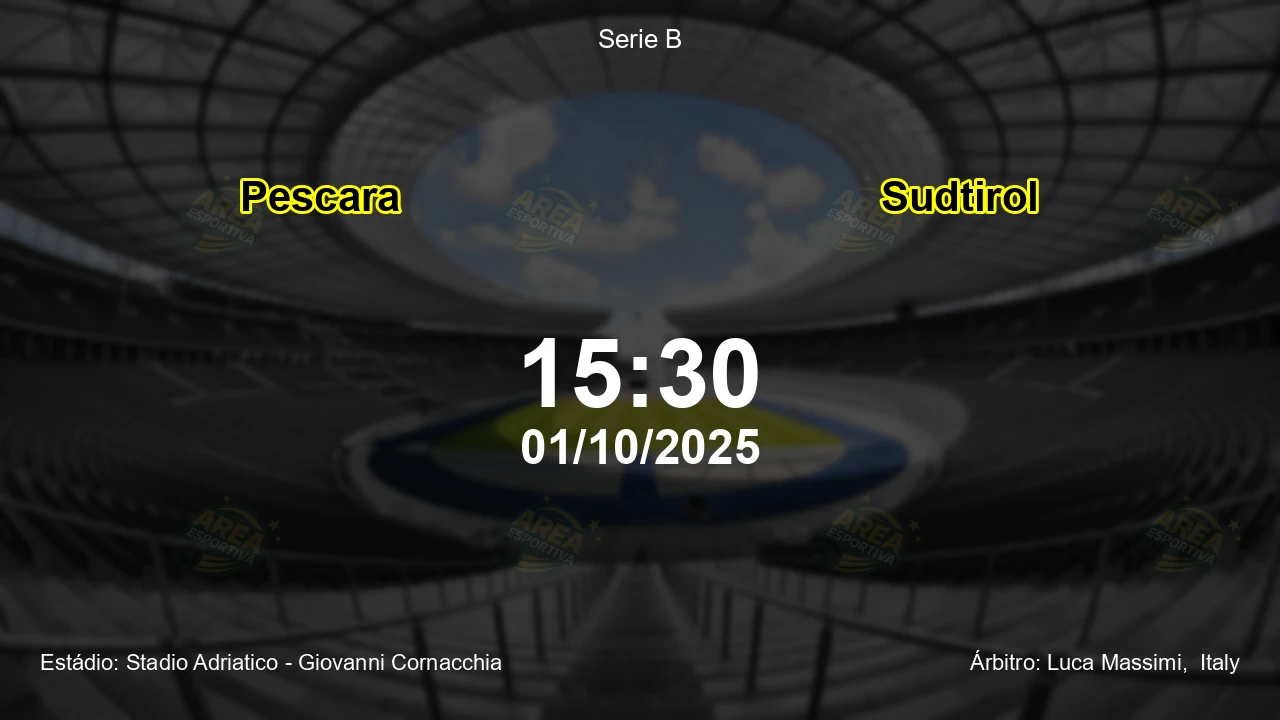 Palpite e análise do jogo Pescara vs Sudtirol pela Serie B