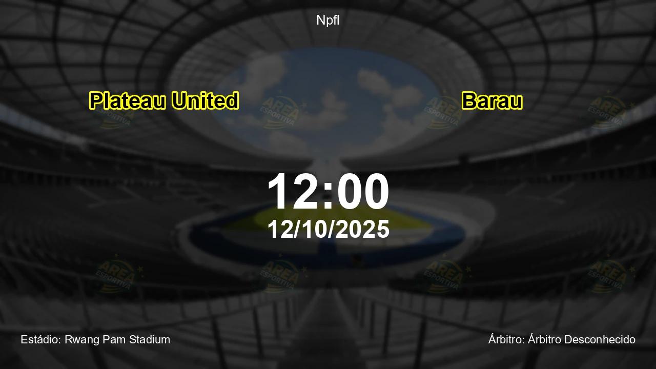 Palpite e análise do jogo Plateau United vs Barau pela Npfl