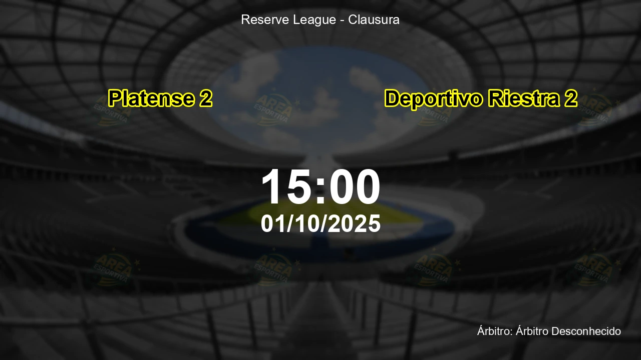 Palpite e análise do jogo Platense 2 vs Deportivo Riestra 2 pela Reserve League - Clausura