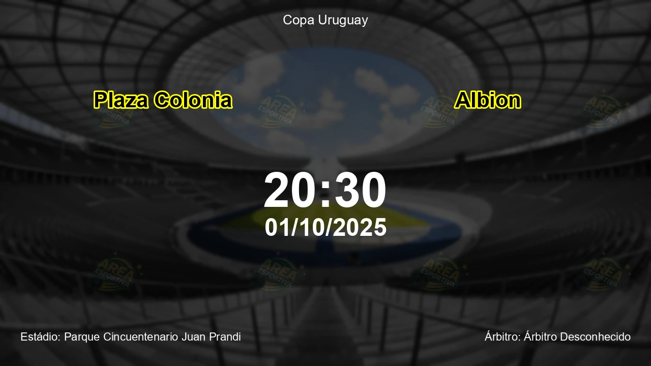 Palpite e análise do jogo Plaza Colonia vs Albion pela Copa Uruguay