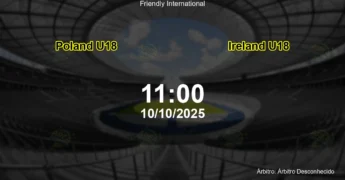 Palpite e análise do jogo Poland U18 vs Ireland U18 pela Friendly International