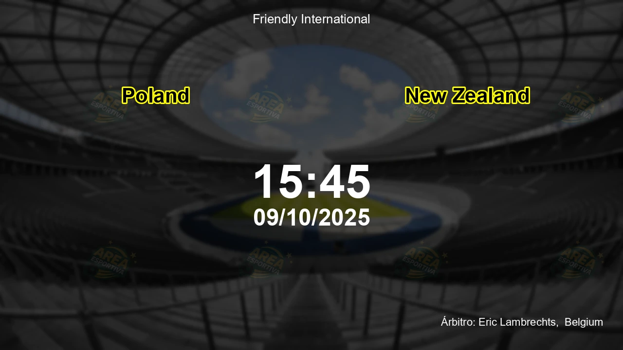 Palpite e análise do jogo Poland vs New Zealand pela Friendly International