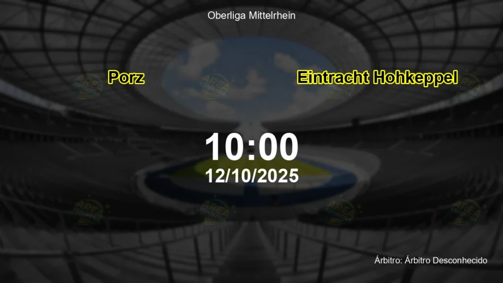 Palpite e an&aacute;lise do jogo Porz vs Eintracht Hohkeppel pela Oberliga Mittelrhein