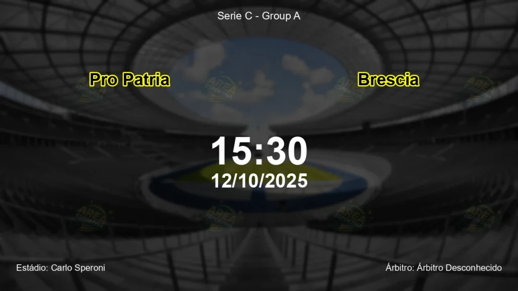 Palpite e an&aacute;lise do jogo Pro Patria vs Brescia pela Serie C - Group A