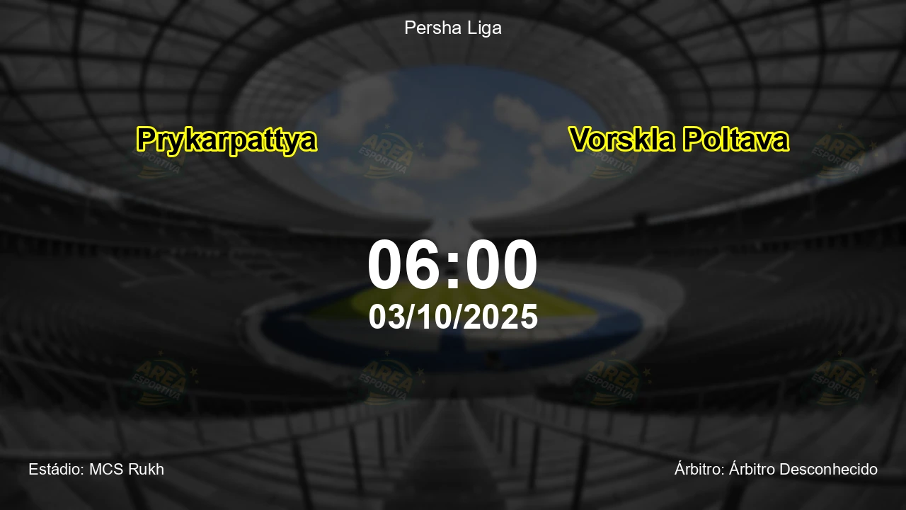 Palpite e análise do jogo Prykarpattya vs Vorskla Poltava pela Persha Liga