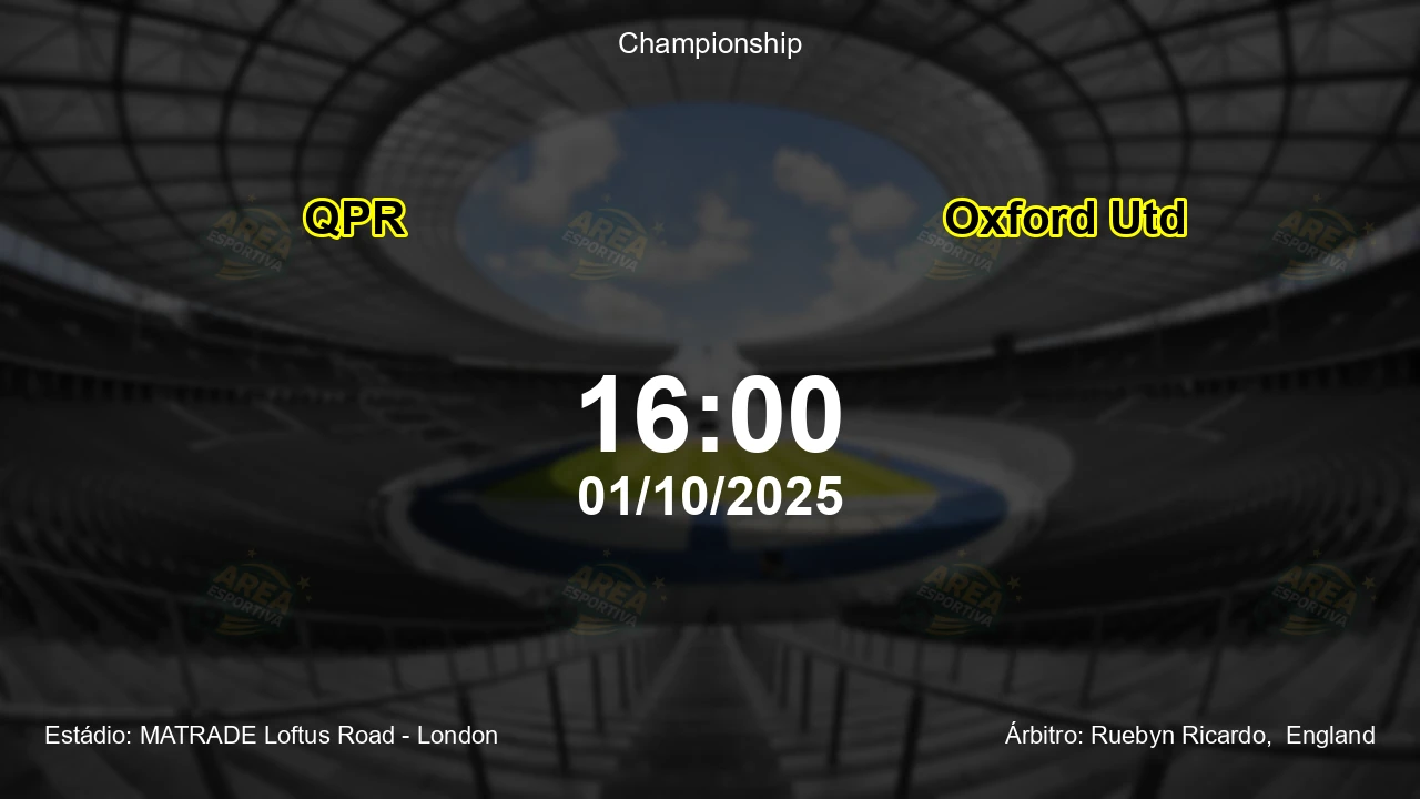 Palpite e análise do jogo QPR vs Oxford Utd pela Championship