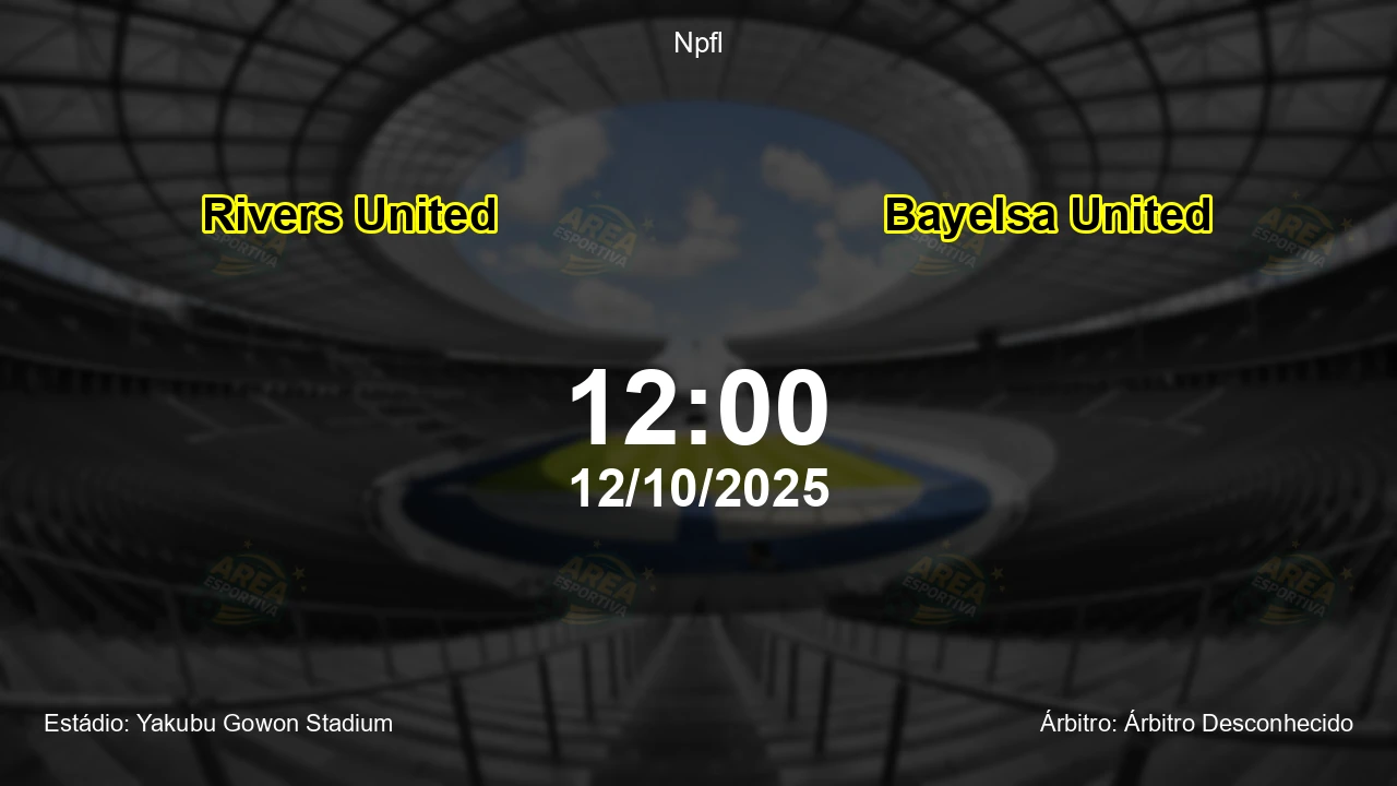 Palpite e análise do jogo Rivers United vs Bayelsa United pela Npfl