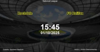 Palpite e análise do jogo Rochdale vs FC Halifax pela National League