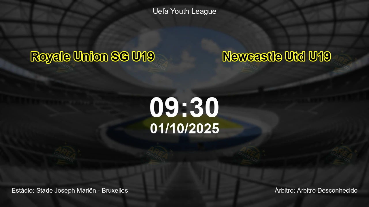 Palpite e análise do jogo Royale Union SG U19 vs Newcastle Utd U19 pela Uefa Youth League