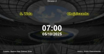 Palpite e análise do jogo S. Wola vs Chojniczanka pela Division 2