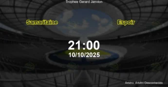 Palpite e análise do jogo Samaritaine vs Espoir pela Trophee Gerard Janvion